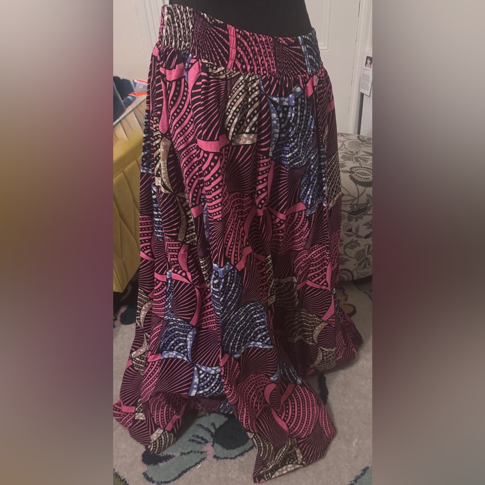 Colorful Patterned Maxi Skirt - Picture 2 of 2